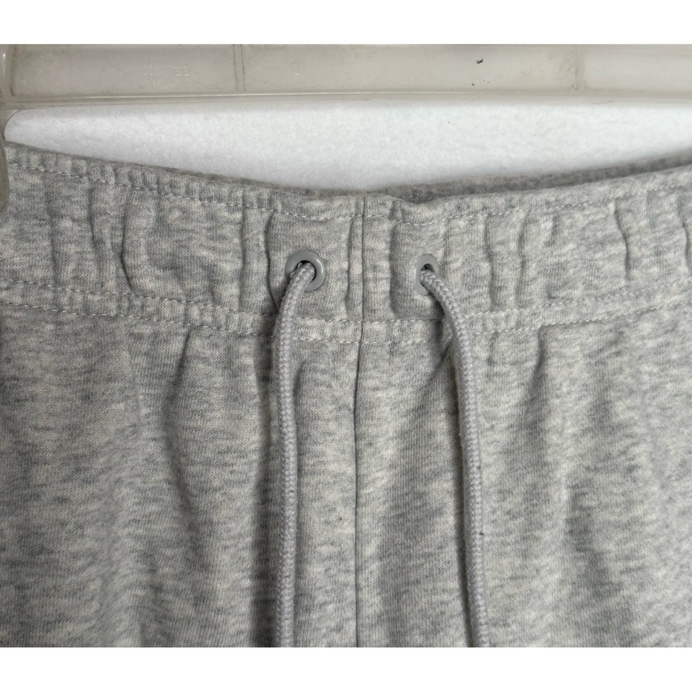 Nike Sportswear Stacked Swoosh Fleece Shorts Gray Athleisure Women's L Lounge - Picture 3 of 10